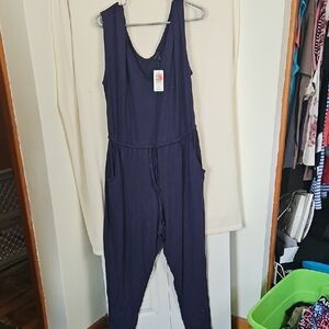 Women's Navy Jumpsuit